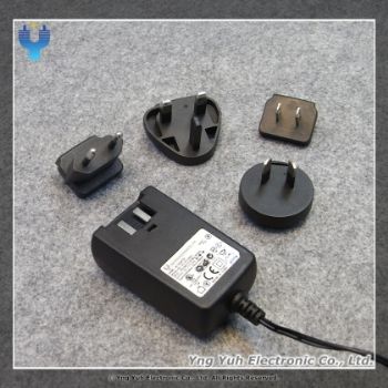 YY-15W series , Interchangeable Wall Plug Power Adapter